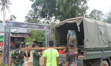 UPAYA DANSATGAS PAMTAS YONKAV 3/AC RENOVASI POS SEMAREH DEMI KESEJAHTERAAN PRAJURIT