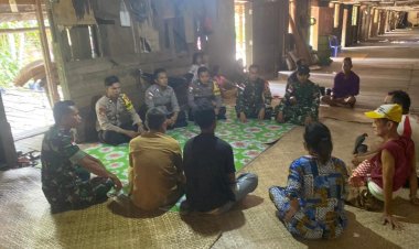 SATGAS PAMTAS YONKAV 3/AC TEKANKAN PENCEGAHAN KEGIATAN ILEGAL DI WILAYAH PERBATASAN